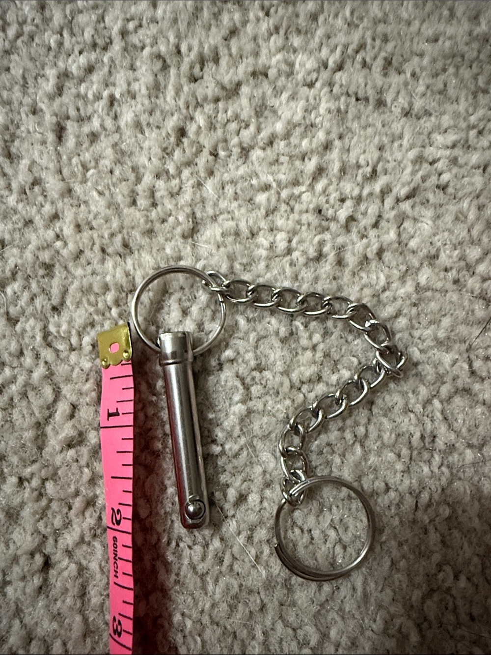 Silver quick release pin